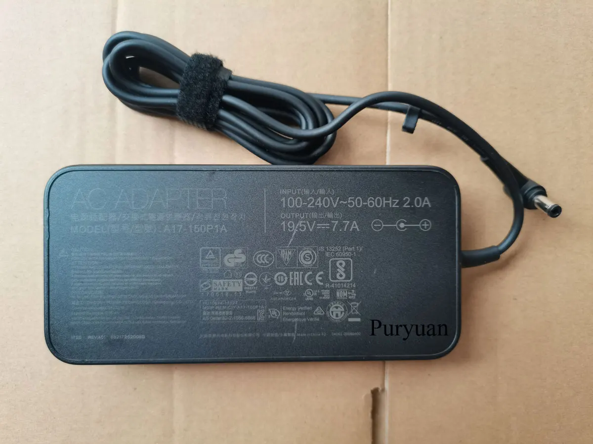 OEM 19.5V 7.7A A17-150P1A OA001-00080400 5.5mm AC Adapter For Asus 150W ROG Strix GL503 GL503GE-RS71 Notebook Original Puryuan