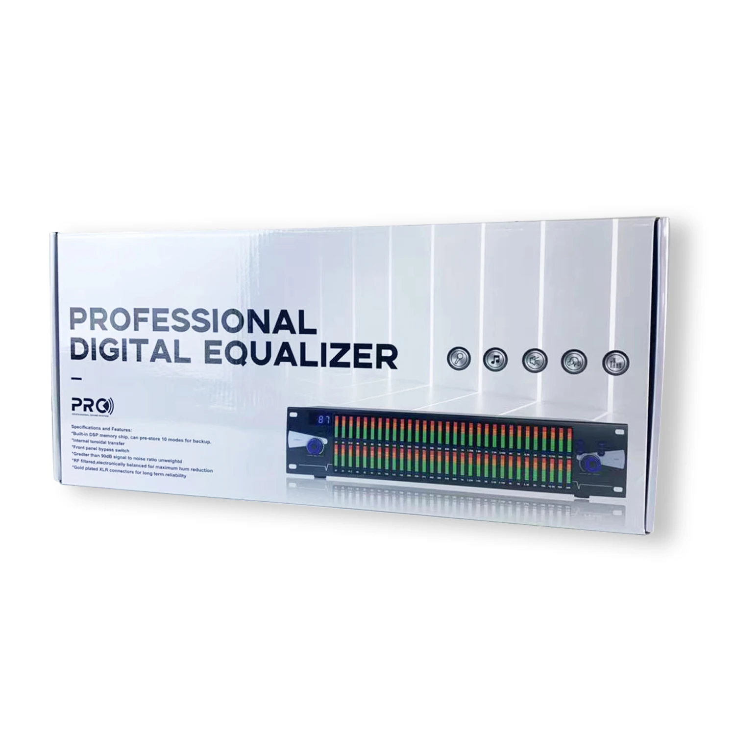 GAX-EQ888 двухканальный Профессиональный цифровой кроссовер 31-полосная система