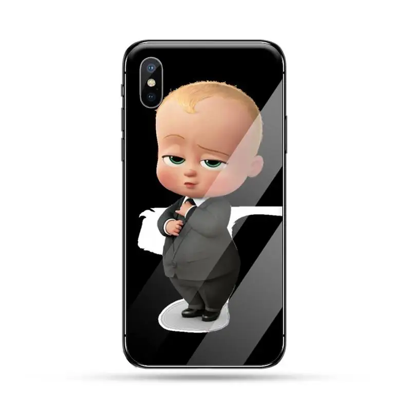 

The Boss Baby Back in Business Phone Case Tempered glass For iphone 6 6S 7 8 plus X XS XR 11 12 mini PRO MAX