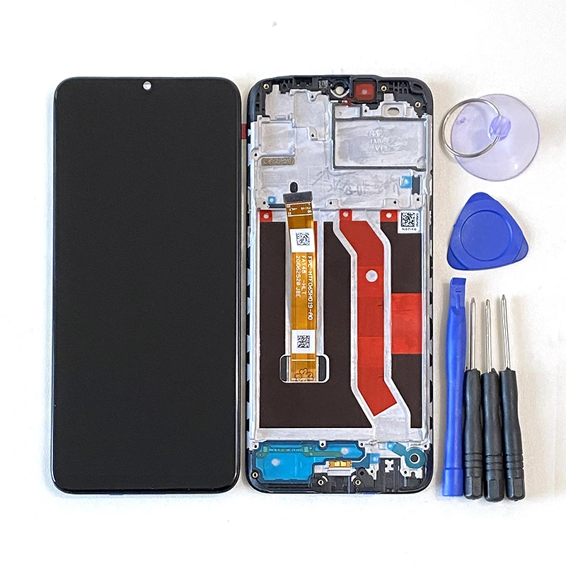 6 5original for oppo realme 5 rmx1911 realme 5i rmx2030 lcd display screentouch panel digitizer frame for realme 5s rmx1925 free global shipping