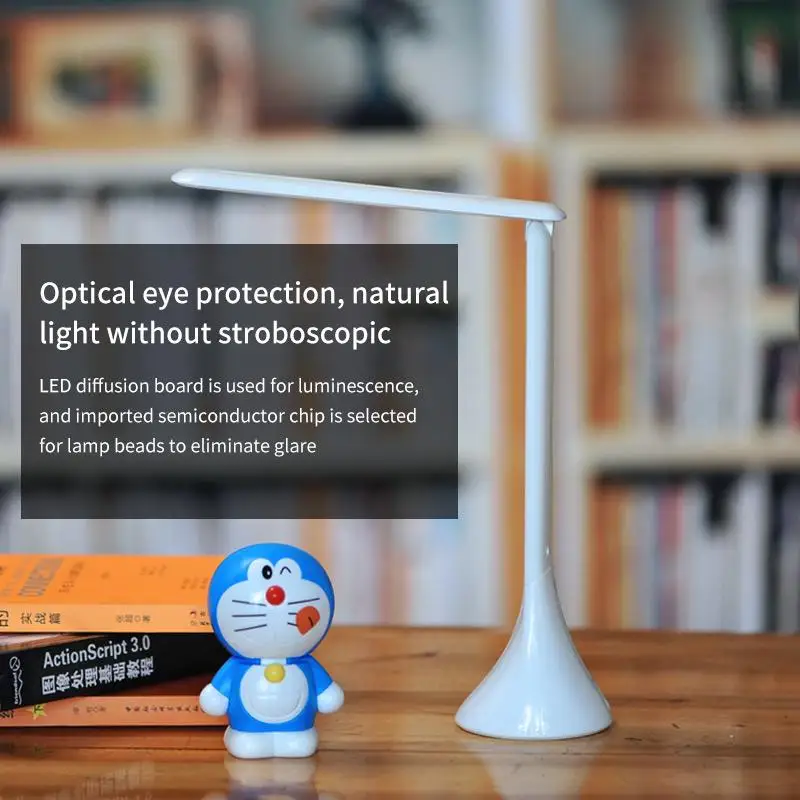 Горячая Распродажа Портативный настольная лампа USB Перезаряжаемый с затемнением