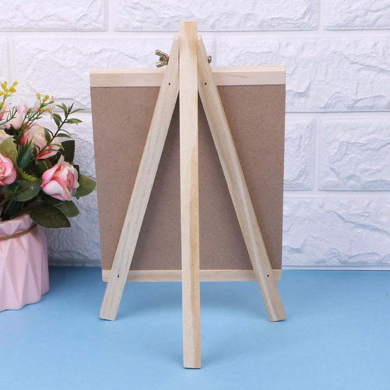 

Desktop Message Blackboard Easel Chalkboard Kids Wood Writing Boards Collapsible