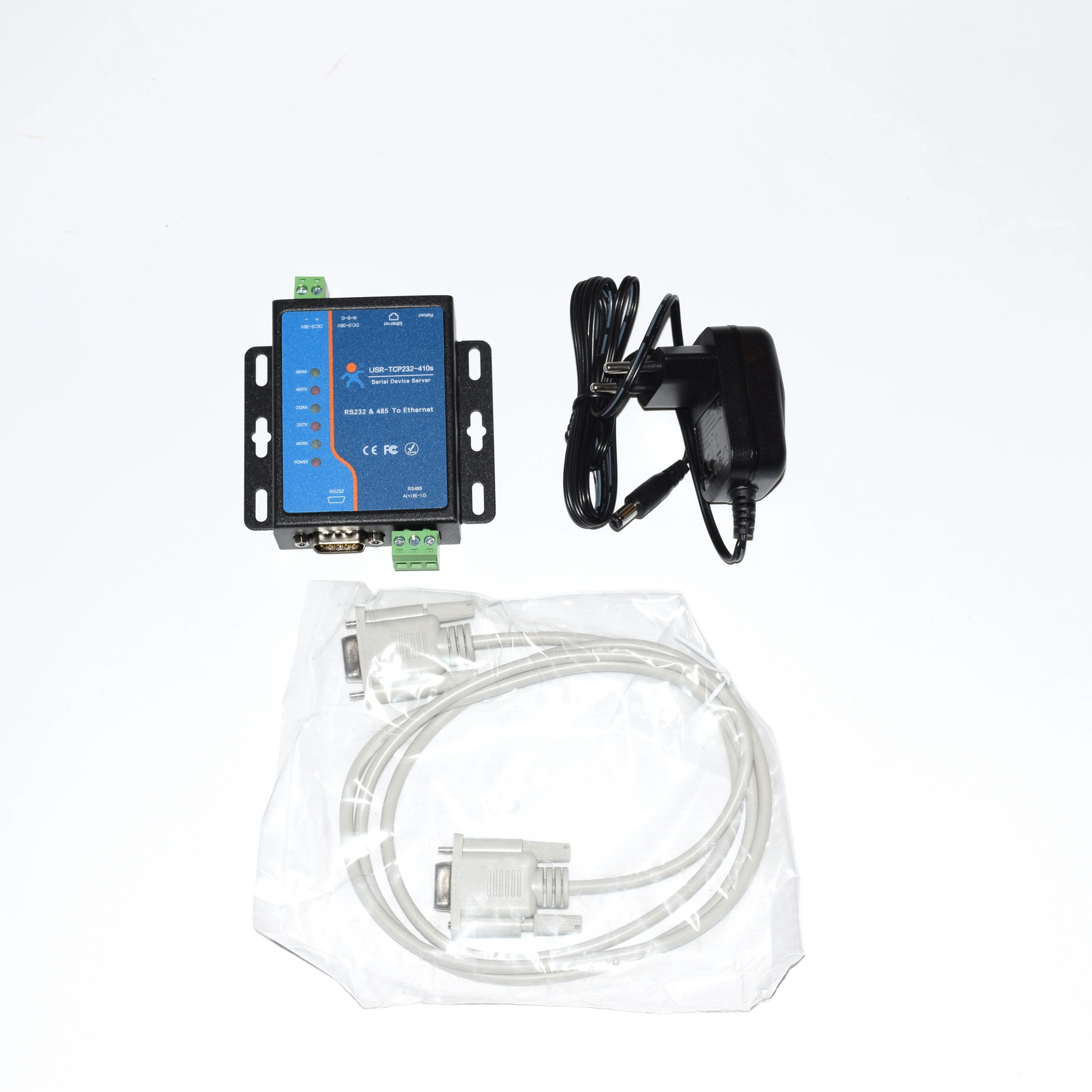 USR-TCP232-410s RS232 RS485 Порт Последовательный к Ethernet преобразователю с ModBus RTU TCP |