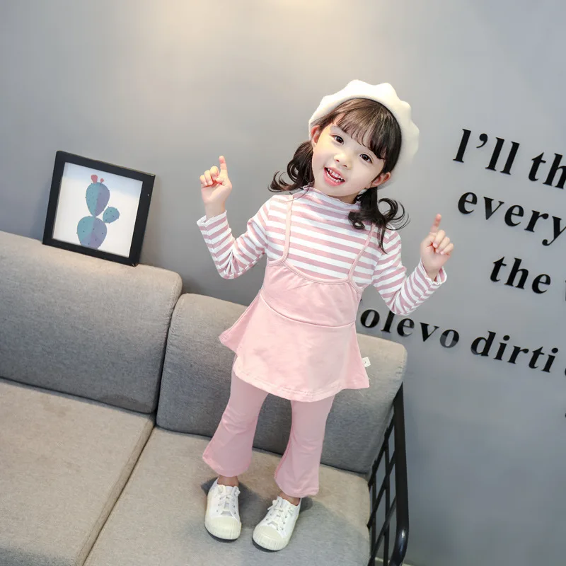

ZWY467 Autumn Girls Set Casual Children Set Suits Letters Long Sleeve Shirt + Pants Fashion Girls Clothing Kids Sports Sets