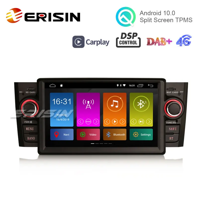 Erisin ES3073F 7 &quotAndroid 10 0 автомобильное радио GPS WiFi CarPlay DSP DAB + USB SD для Punto