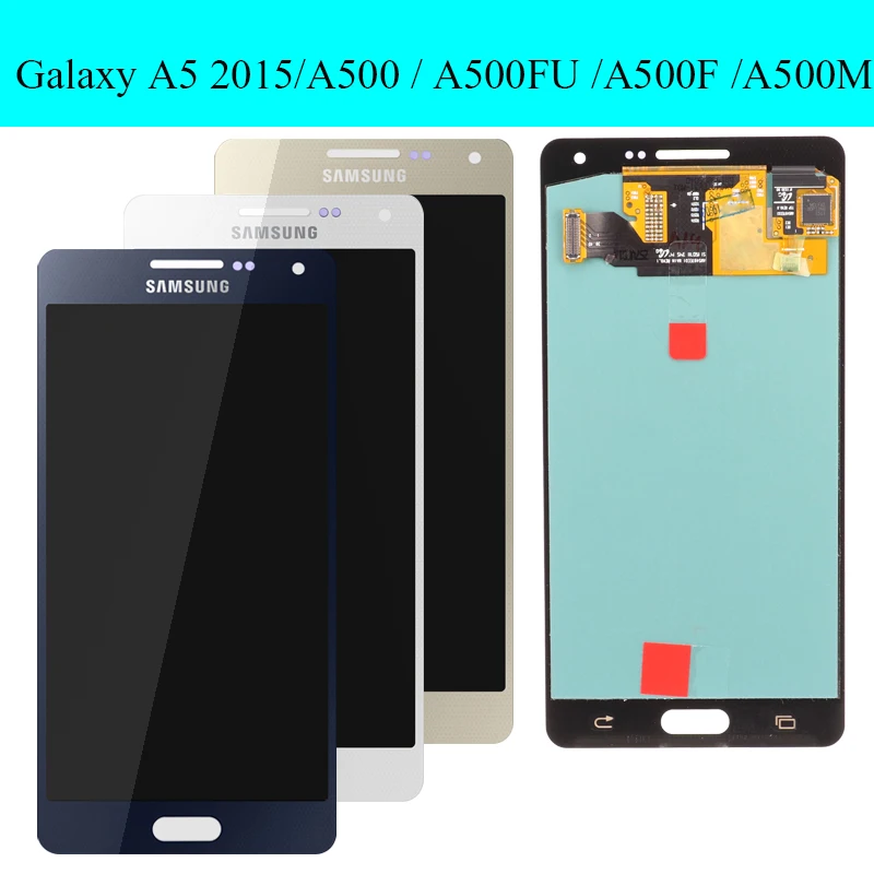 SUPER AMOLED 5 0 &quotдисплей для SAMSUNG Galaxy A5 2015 LCD A500 A500F A500M SM сенсорный экран дигитайзер