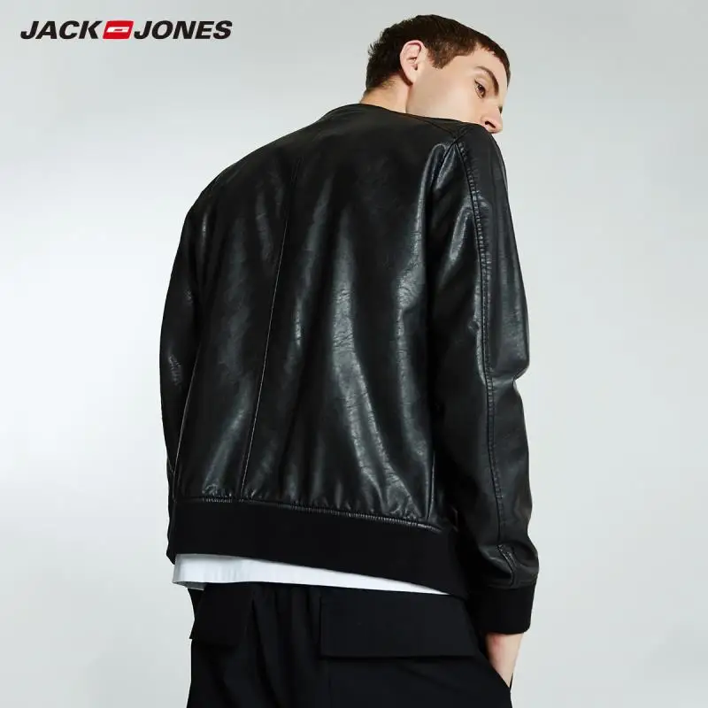 JackJones Осенняя мужская трендовая Повседневная бейсбольная куртка с воротником