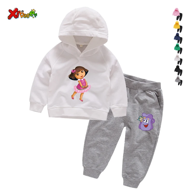 Комплект детской одежды для девочек новинка весна-осень повседневная спортивная