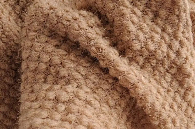 Женский трикотажный пуловер средней длины с бахромой Pancho свободный кашемировый