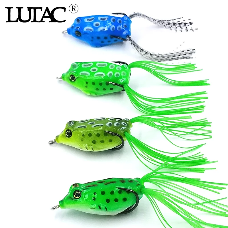

LUTAC 50 мм 9 г мягкие приманки для рыбалки с лягушкой двойной крючок искусственная Мягкая приманка для рыбалки рыболовные снасти