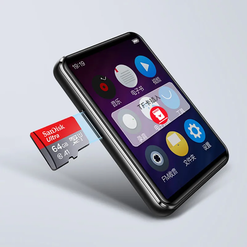 Новинка Bluetooth mp4 плеер 2 4 дюймовый полный сенсорный экран Встроенный динамик с