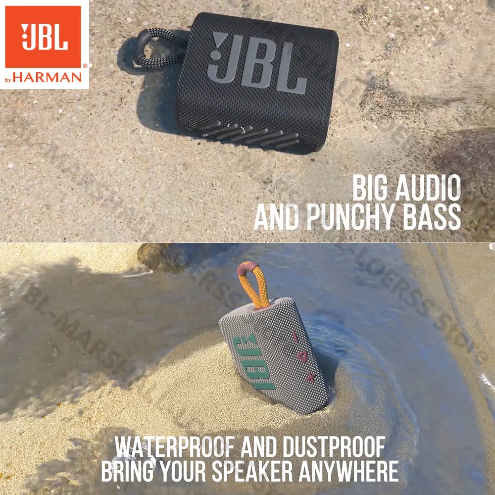JBL GO 3 Портативный беспроводной Bluetooth динамик GO3 IP67 Водонепроницаемый Спорт на