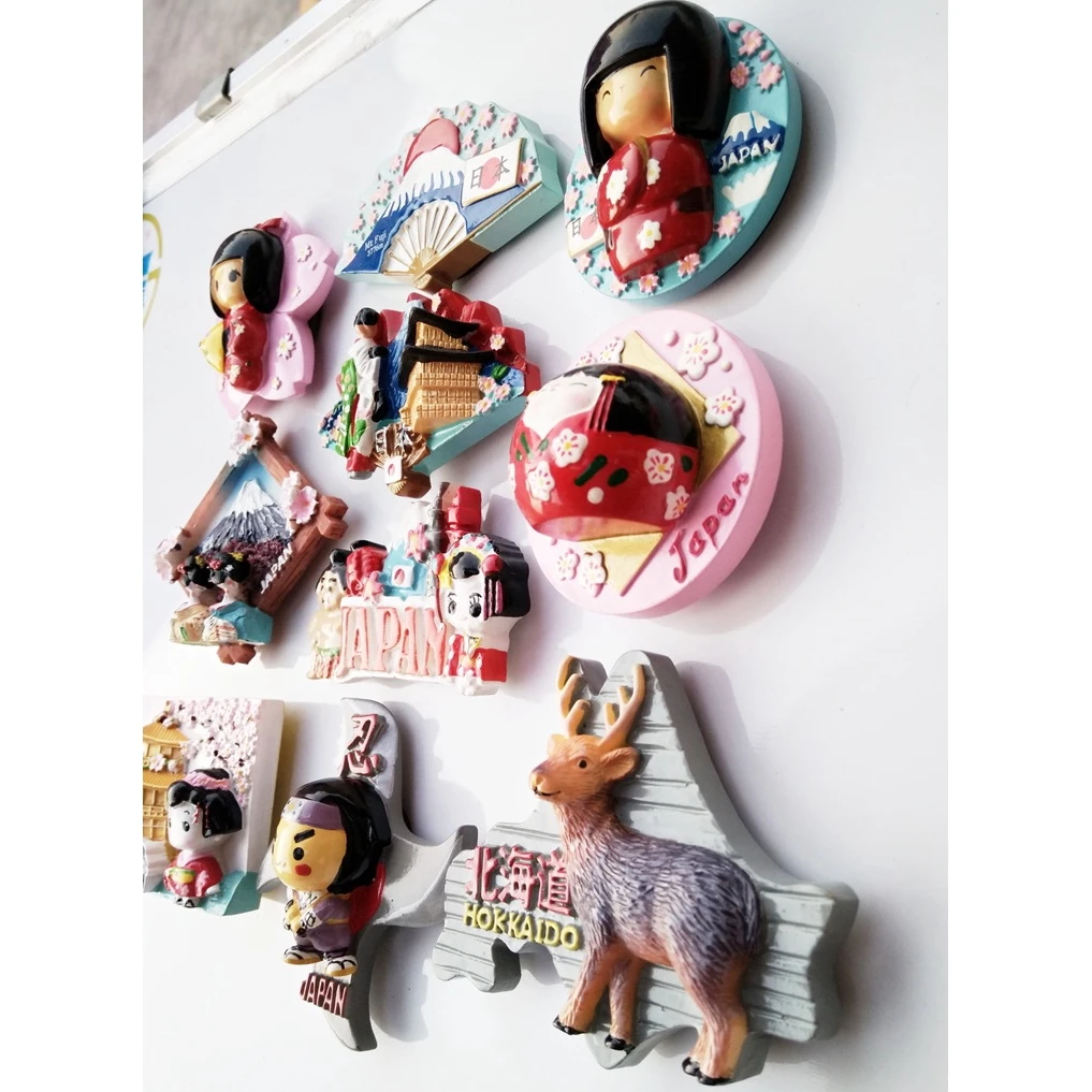 Магнитный декор для холодильника японский туристический сувенир lucky cat Tokyo Fujiyama