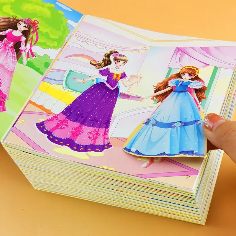 20 Children Attention Books Training Sticker Book Whole Brain Thinking Game Stickers 0-6 Years Old Enlightenment Early Education |