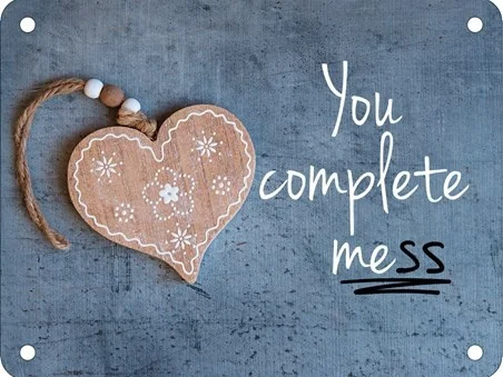 

You Complete Me(ss) Funny Love Retro Metal Tin Sign