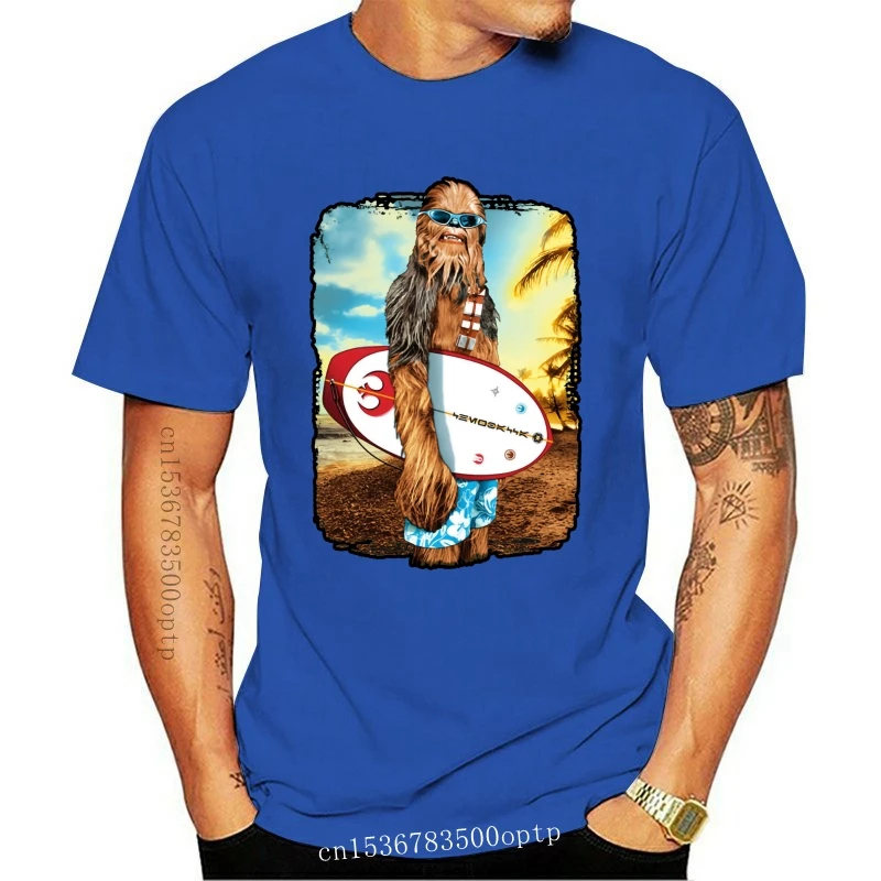 

Новая футболка Wookie Chewbacca Chewi, серфинг, веер, подарок, размер S-Xxl, высокое качество, Повседневная футболка с принтом