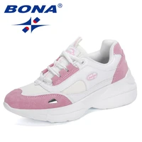 bona 2020 new arrival stylish women casual shoes lovers dad platform chunky sneakers ladies flat thick sole tenis wedge footwear