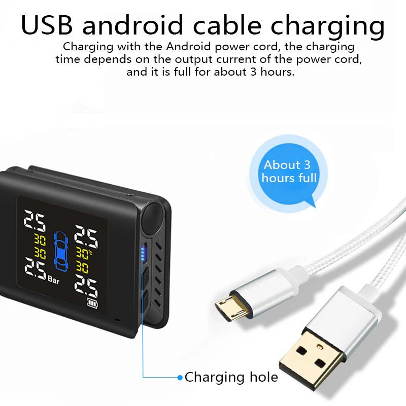 Складной внешний плацента давления беспроводной детектор автомобиля солнечной