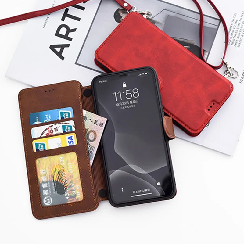 Чехол-книжка из искусственной кожи для Huawei P30 Lite P20 P40 Pro Mate20 Mate30 Honor 10 20 Y6 2019 |