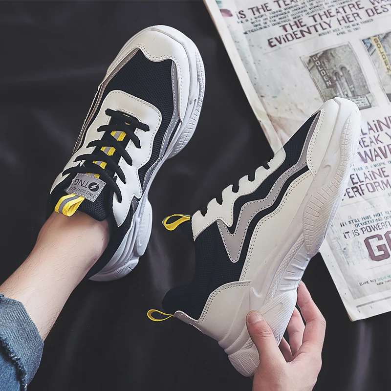 Мужские повседневные кроссовки 2019 самые стильные легкие дышащие большого папы