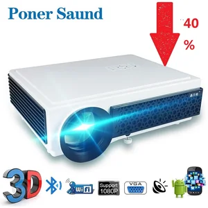 Poner Saund 96 + Портативный Новый светодиодный проектор Android Full HD Pixel 1920*1080P большой экран Домашний кинотеатр Тор для Тор