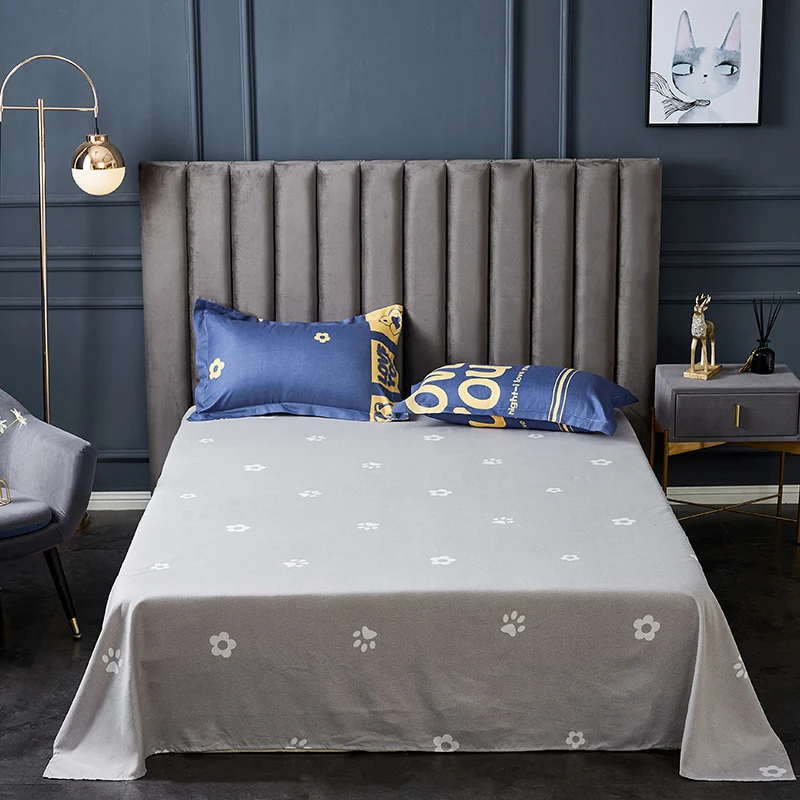 

100% polyester bed linen Sheets comfortable in summer Single bed sheet