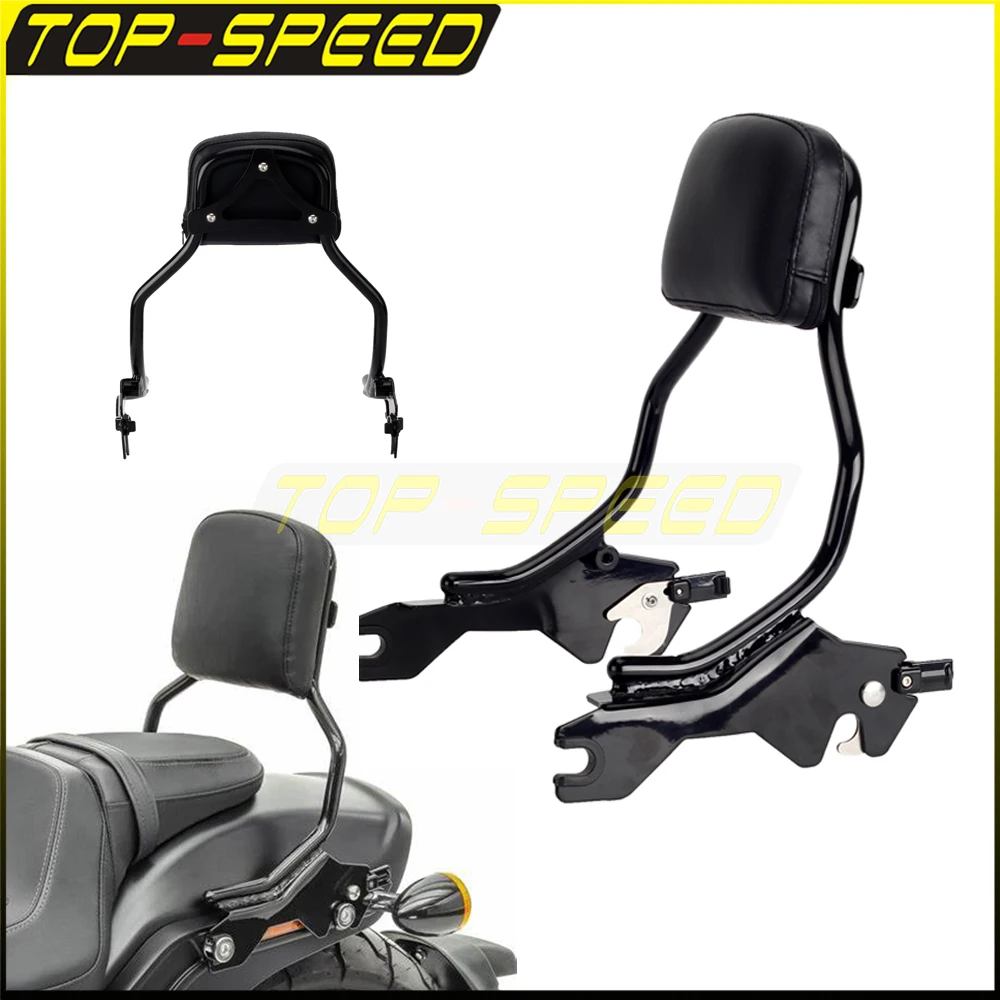 

13.9"Upright Standard Height Motorcycle Detachable Rear Seat Backrest Sissy Bar Backrest For Harley Fat Bob FXFBS FXFB