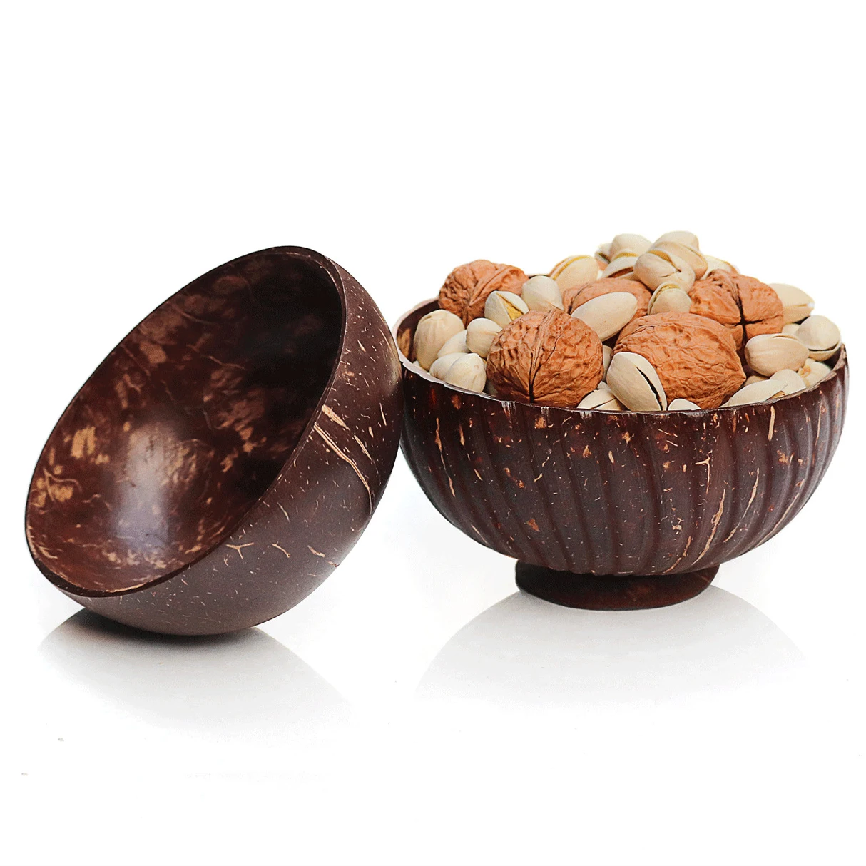 Натуральный миска из скорлупы кокоса экологичный фрукты суп салат лапша рис чаша