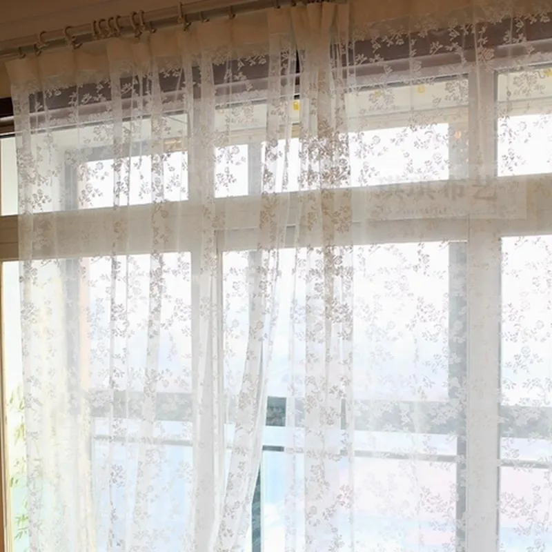 Кружевная занавеска с цветочным узором для гостиной свадьбы сельской местности