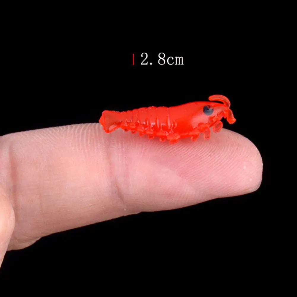 Новый дизайн 100 шт. мягкий силиконовый креветки рыболовные приманки 2 8 см