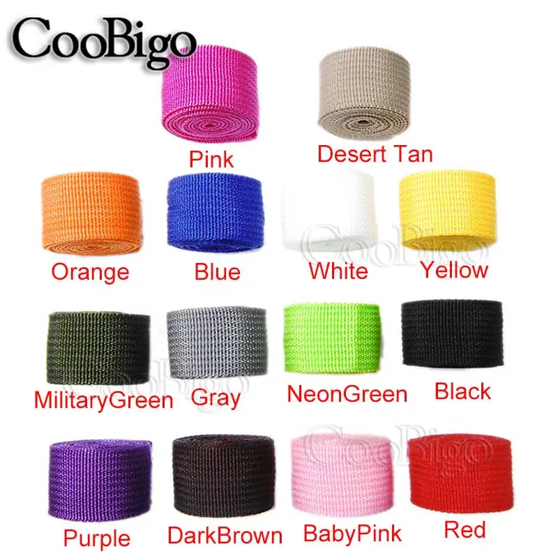 10 ярдов на выбор разноцветная лента из полипропилена 1 дюйм (25 мм) ремешок для