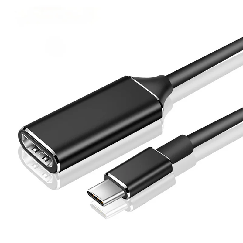 

USB C 3.1 Type C to HDTV Cable for Mobile Phone Computer Monitor Projector Support 4K*2K Portable Mini Adapter HDMI-Compatible