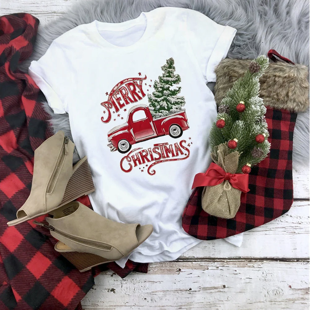WVIOCE Merry Christmas с принтом английскими буквами для детей одежда девочек свободный