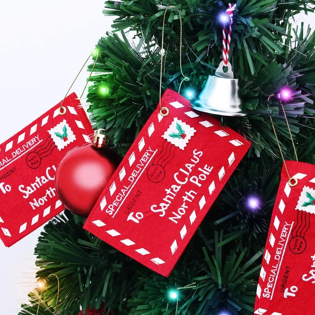 

5pcs/set Christmas Decorations for Home Christmas Envelope Christmas Tree Decorations New Year 2022 Xmas Gift Navidad Decor Noel