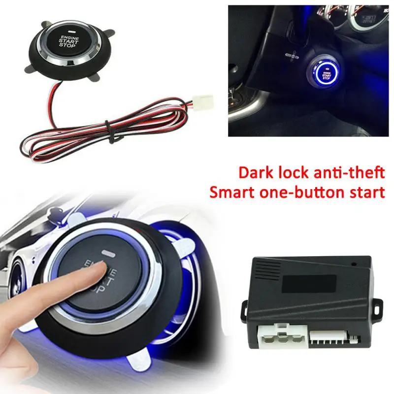

Auto Car Keyless Engine Start Push Button Black Power Starter Ignition Switch Car Start Stop Button For BMW E46 Audi