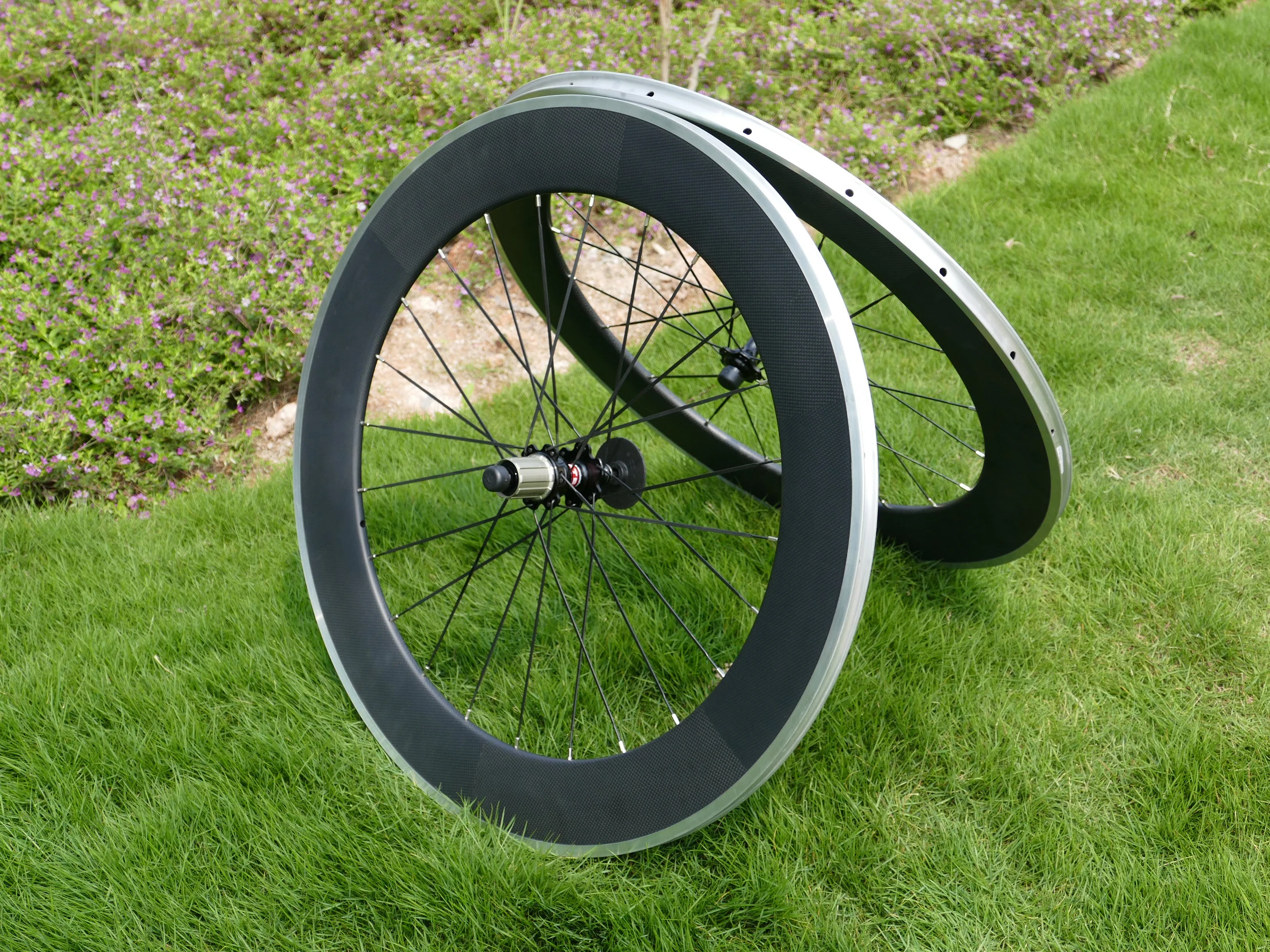 _ Полный углеродный 700C дорожный велосипед клинчерная колесная пара глубина 80 мм