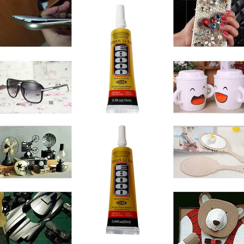 E8000 универсальный клей для домашнего пользования кожаная липкая Бриллиантовая