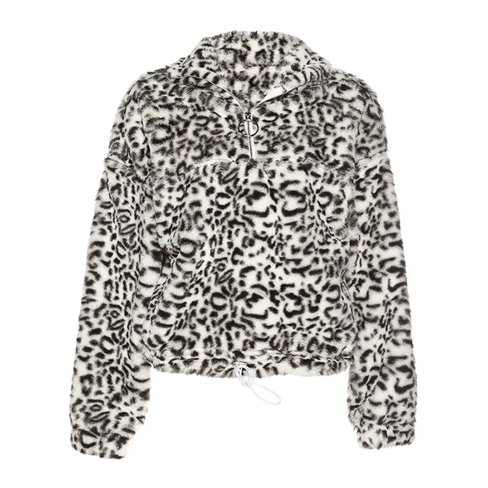 Женская теплая куртка из искусственного меха Повседневная Свободная плюшевая