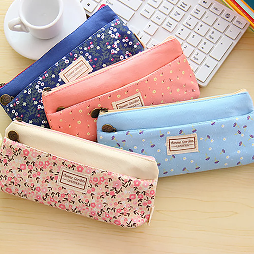 1 шт. сумка для ручки с двойной молнией портативный косметический чехол Kawaii