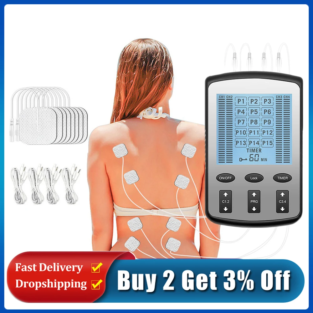 Электрический мышечный Стимулятор импульсный массажер тела для облегчения боли