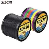 siechi 300m 500m 1000m 8 strands fishing line 100 pe multifilament carp spinning braided cord bait casting wire fishing tackle