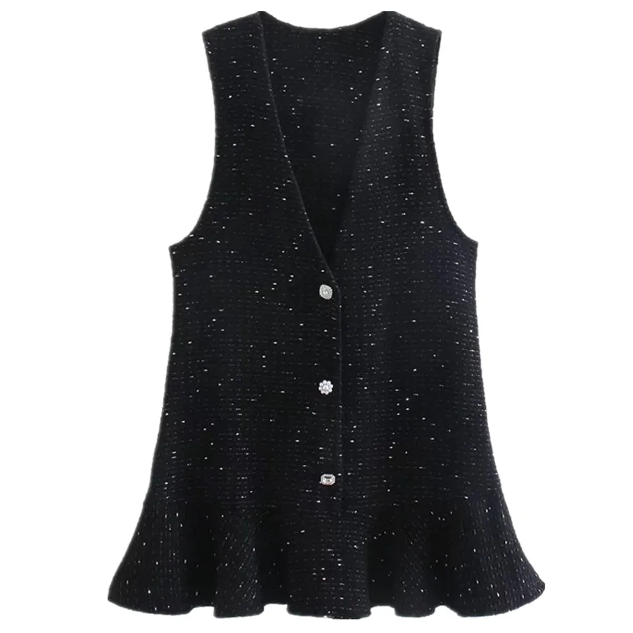 

Elmsk Winter Dress Women England Style Fashion Texture Jewellery Buttons V-neck Tank Dress Women Sexy Mini Dresses Vestidos