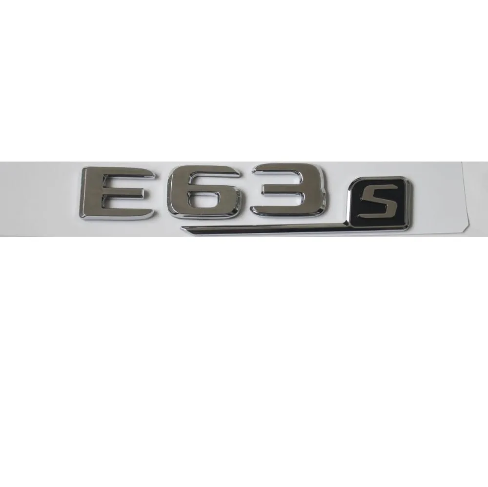 New Chrome ABS Rear Trunk Letters Badge Badges Emblem Emblems Sticker for Mercedes Benz E63 AMG S 2017 2019 |