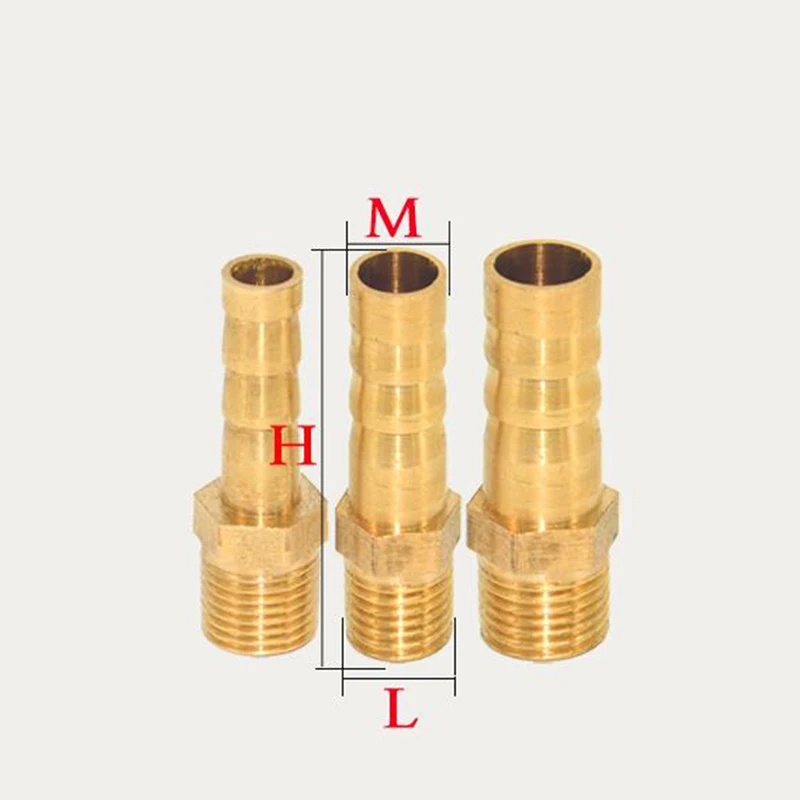 Латунные фитинги для труб 6 мм 8 10 12 14 16 19 25 шлангов 1/8 &quot1/4&quot 1/2 &quot3/8&quot BSP Штекерный