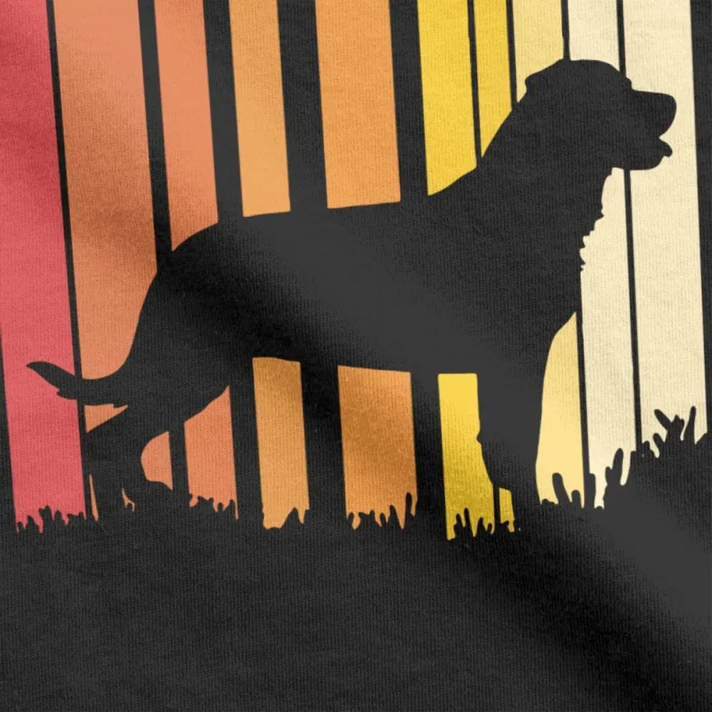 Винтажная футболка с силуэтом ротвейлера подарок для любителей собак Летняя