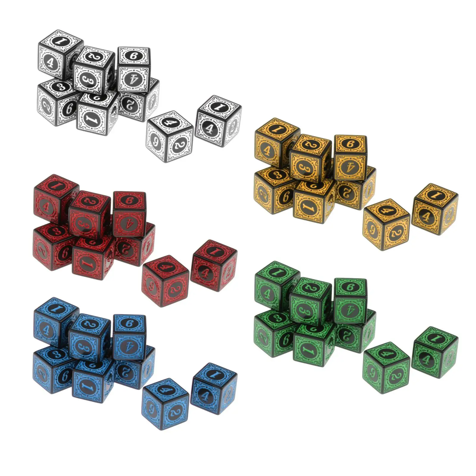 

10pcs/set Acrylic Polyhedral Dices Table Game Playing Games Dice Toys Home Party Play Plastic Toy Kit Birthday Gift