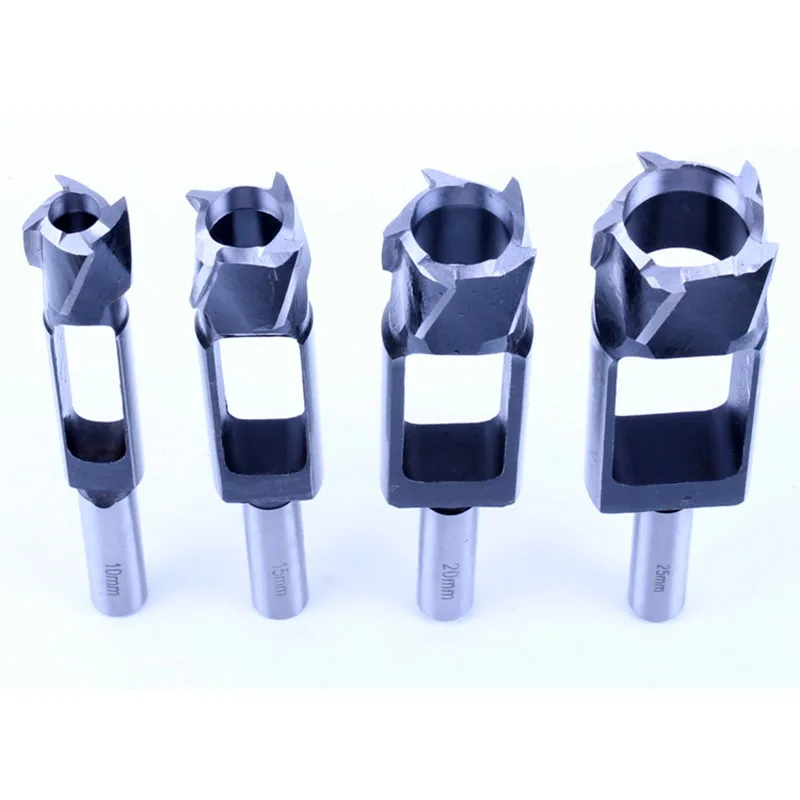 JUSTINLAU Straight And Round Wood Plug Hole Cutter Cutting Drill Take Steel Knife Log Tenon Cork Woodworking Drilling Tool | Инструменты