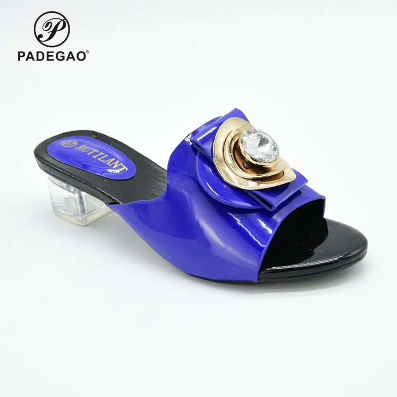 Женские босоножки без задника Красные на высоком каблуке в итальянском стиле