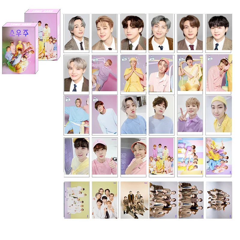 

KPOP Bangtan Boys Exo Nct Aespa Twice Txt Enhypen Boxed LOMO Card Small Card Peripheral
