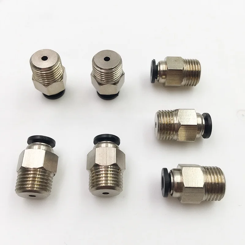 1 шт. миниатюрный Пневматический Быстрый разъем с резьбой проходной Разъем Pl